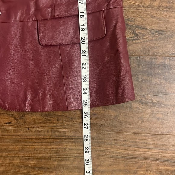 Chadwick’s Red 100% Genuine Leather Plus Size Jacket, Sz. 14P. - Picture 15 of 15